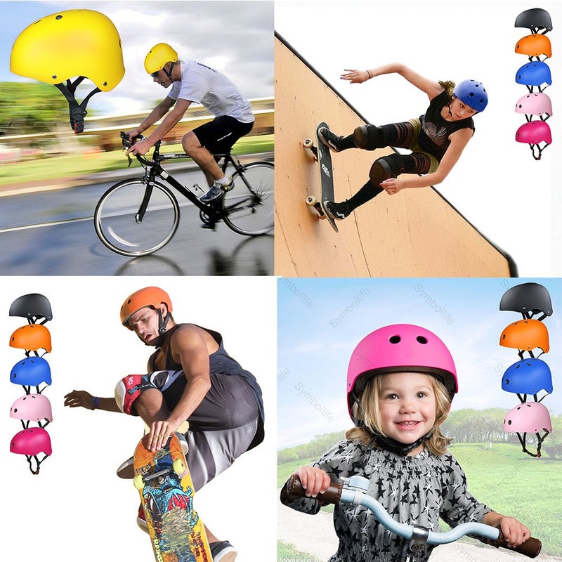 SelfLove Besmall Adult Skateboard/Skates Helmet.Bike Helmet Protective Gear Set,Roller Skating Cycling Sports Protective Gear Pads for Youth Men Knee Elbow Wrist Pads - Image 4